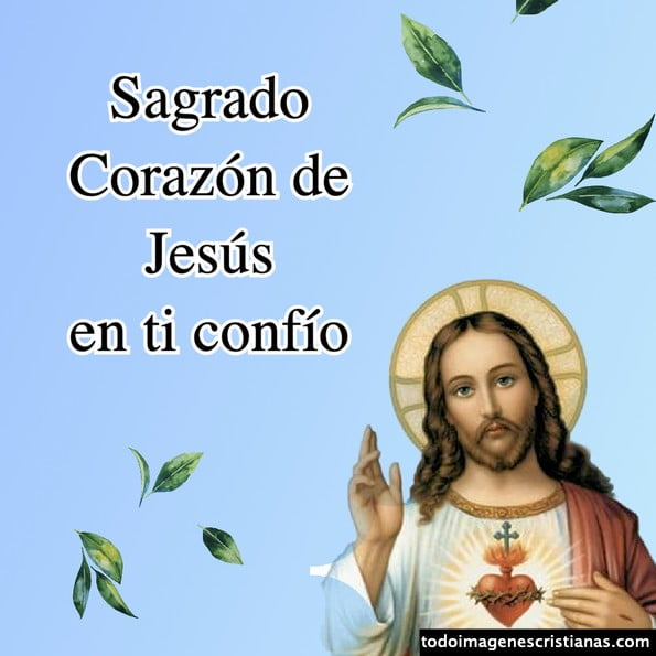 Imágenes del Sagrado Corazón de Jesús con frases