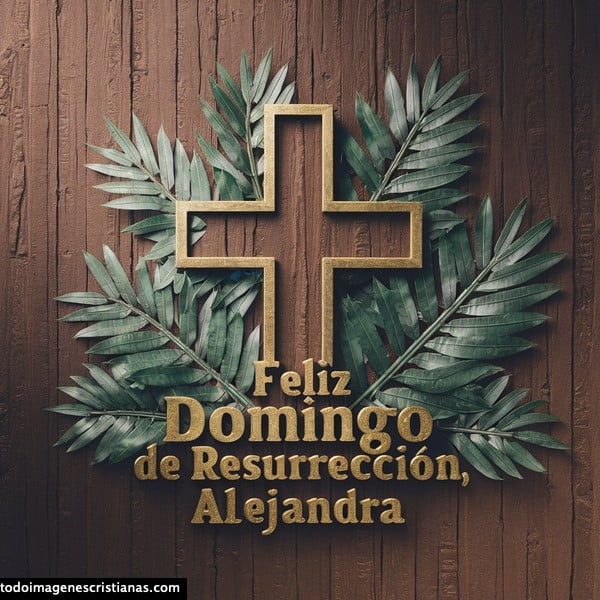 imagenes con nombre 3d feliz domingo de resurreccion alejandra